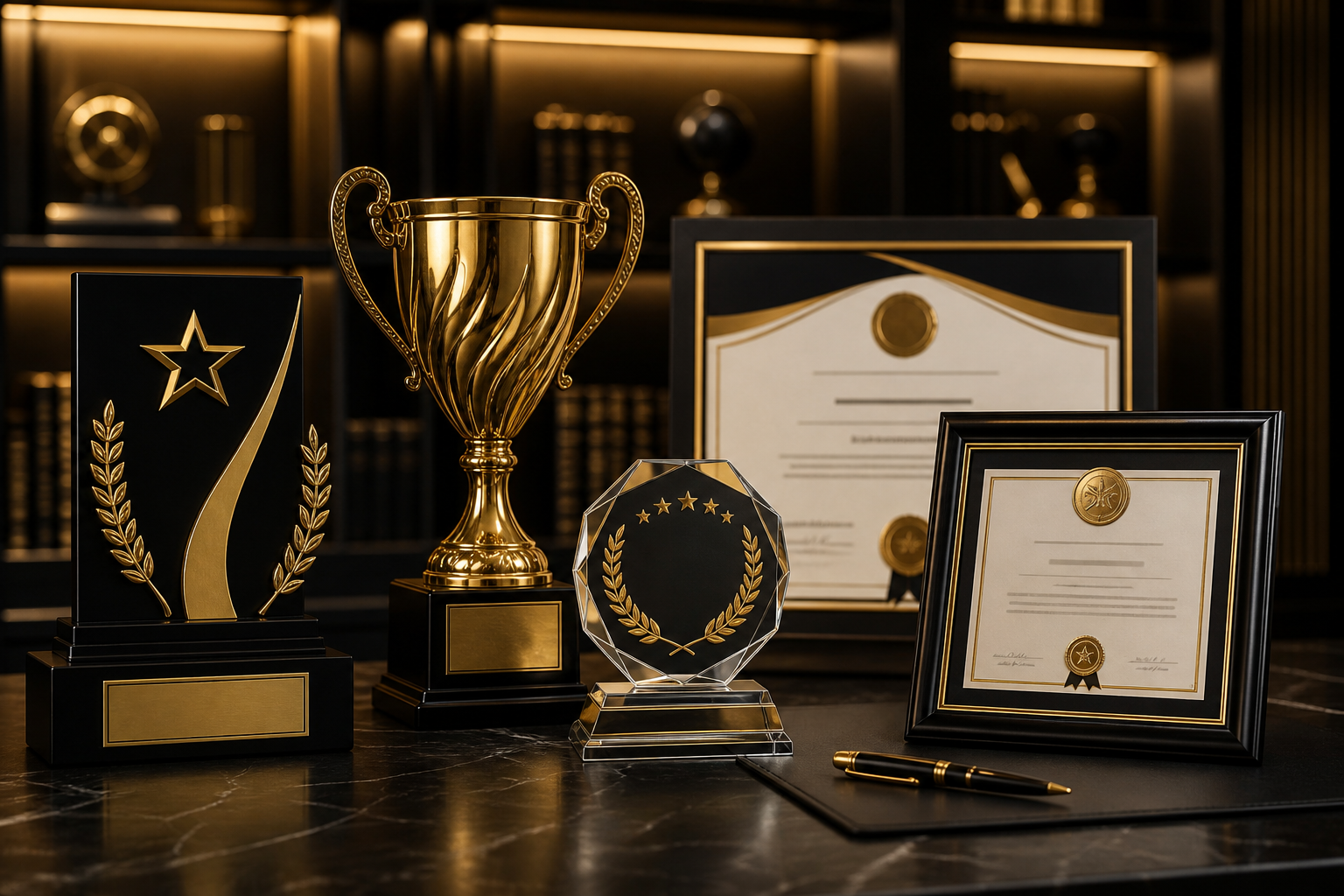 Certificates and awards