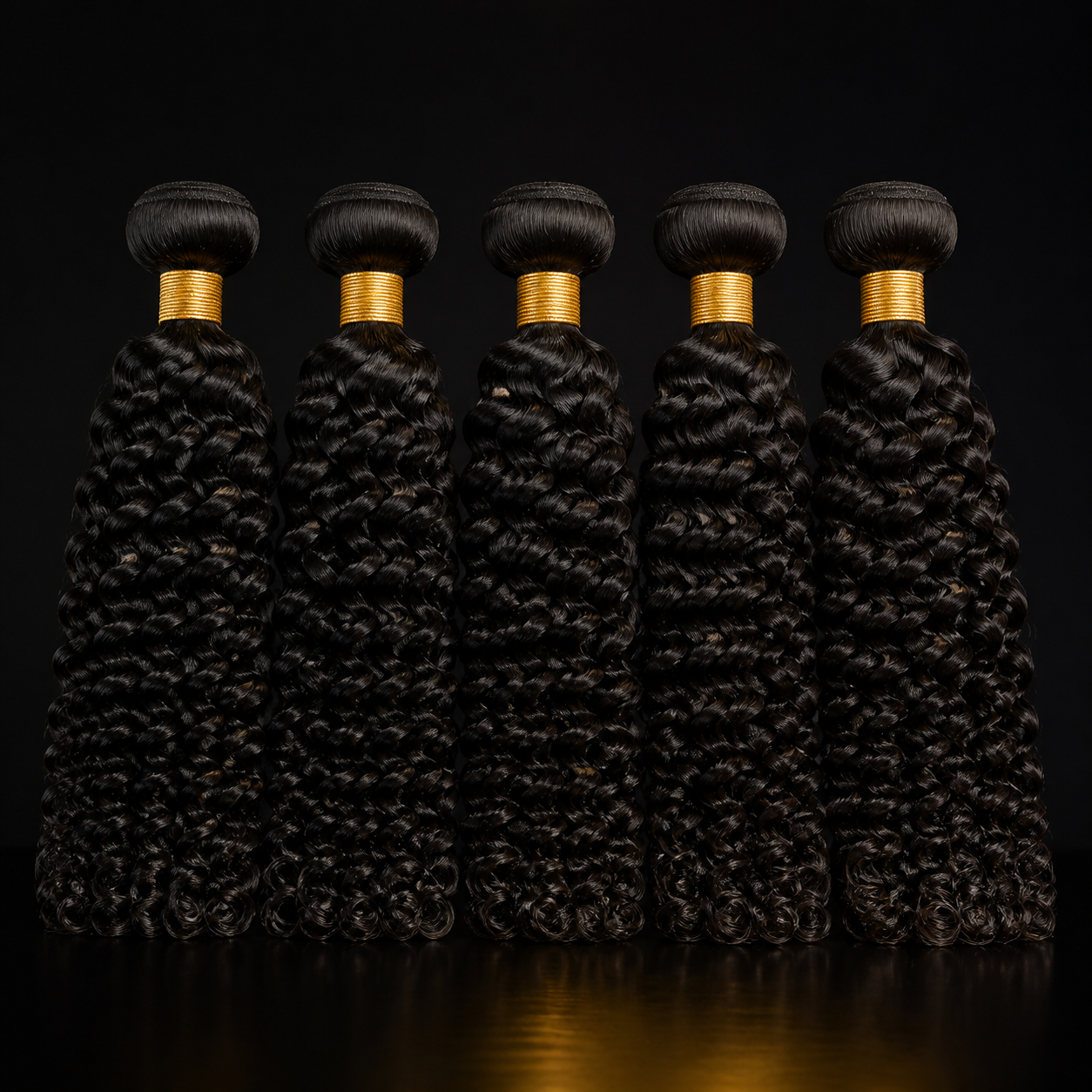 Raw curly hair bundles
